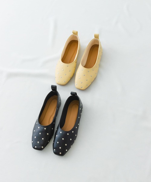 セール】スタッズフラットシューズ（パンプス）｜RODE SKO（ロデスコ