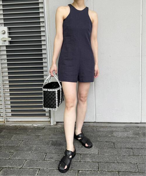 EDIT. FOR LULU（エディットフォールル）の「ショート オールインワン（つなぎ/オールインワン・レディース・ネイビー・FREE）」の6枚目の写真