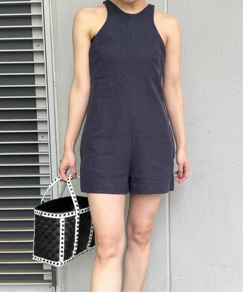 EDIT. FOR LULU（エディットフォールル）の「ショート オールインワン（つなぎ/オールインワン・レディース・ネイビー・FREE）」の4枚目の写真