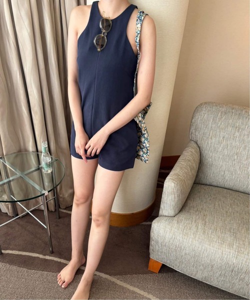 EDIT. FOR LULU（エディットフォールル）の「ショート オールインワン（つなぎ/オールインワン・レディース・ネイビー・FREE）」の19枚目の写真