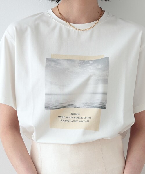 GALLEST（ギャレスト）の「◆サンライズフォトプリントTシャツ（Tシャツ/カットソー・レディース・ホワイト/ブラック・38）」の8枚目の写真