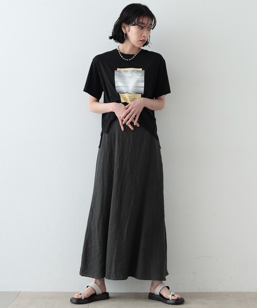 GALLEST（ギャレスト）の「◆サンライズフォトプリントTシャツ（Tシャツ/カットソー・レディース・ホワイト/ブラック・38）」の9枚目の写真