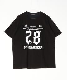 Never mind the XU / Chikashitsu+ | 韓国ファッション nmtc + エヌエムティーシープラス number design tee 半袖Tシャツ 半袖トップス ロゴTシャツ オーバーサイズ プリントTシャツ 韓国ファッション 韓国ストリート ストリートファッション(Tシャツ/カットソー)