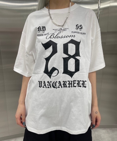 Never mind the XU / Chikashitsu+(ネバーマインド ザ エックスユー / チカシツプラス)の「韓国ファッション nmtc + エヌエムティーシープラス number design tee 半袖Tシャツ 半袖トップス ロゴTシャツ オーバーサイズ プリントTシャツ 韓国ファッション 韓国ストリート ストリートファッション(Tシャツ/カットソー・メンズ・ホワイト/ブラック・ONE SIZE)」の7枚目の写真