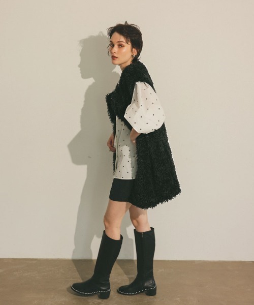 DONOBAN(ドノバン)の「テディファーベスト(ベスト・レディース・ブラック/ホワイト・FREE)」の14枚目の写真