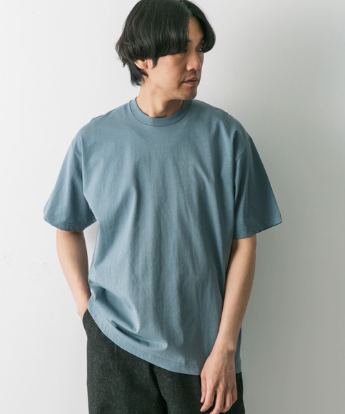 URBAN RESEARCH DOORS(アーバンリサーチドアーズ)の「USAコットン ライトオンス ベーシック Tシャツ(Tシャツ/カットソー・メンズ・グレー系その他/ホワイト/ブルー系その他/チャコールグレー・LARGE/MEDIUM/X-LARGE)」の4枚目の写真