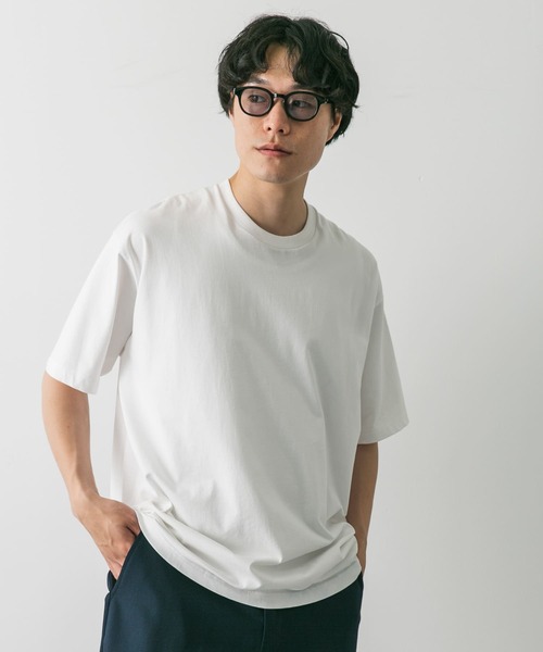 URBAN RESEARCH DOORS(アーバンリサーチドアーズ)の「USAコットン ライトオンス ベーシック Tシャツ(Tシャツ/カットソー・メンズ・グレー系その他/ホワイト/ブルー系その他/チャコールグレー・LARGE/MEDIUM/X-LARGE)」の6枚目の写真