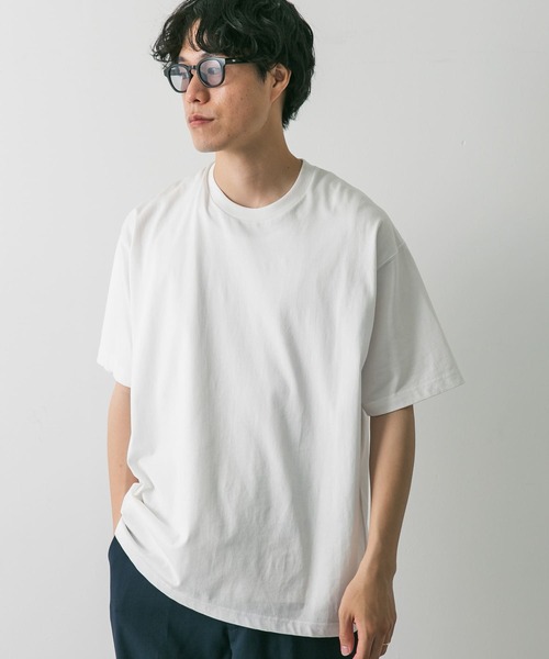 URBAN RESEARCH DOORS(アーバンリサーチドアーズ)の「USAコットン ライトオンス ベーシック Tシャツ(Tシャツ/カットソー・メンズ・グレー系その他/ホワイト/ブルー系その他/チャコールグレー・LARGE/MEDIUM/X-LARGE)」の7枚目の写真