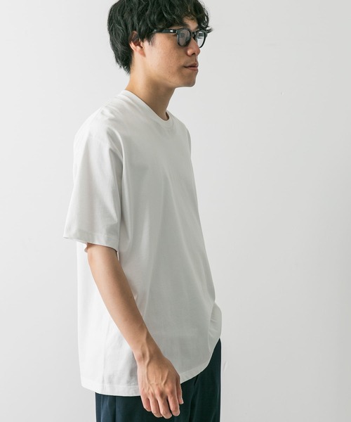 URBAN RESEARCH DOORS(アーバンリサーチドアーズ)の「USAコットン ライトオンス ベーシック Tシャツ(Tシャツ/カットソー・メンズ・グレー系その他/ホワイト/ブルー系その他/チャコールグレー・LARGE/MEDIUM/X-LARGE)」の8枚目の写真