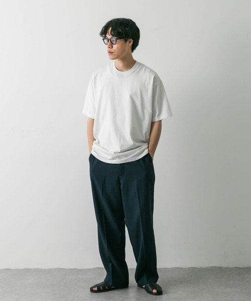 URBAN RESEARCH DOORS(アーバンリサーチドアーズ)の「USAコットン ライトオンス ベーシック Tシャツ(Tシャツ/カットソー・メンズ・グレー系その他/ホワイト/ブルー系その他/チャコールグレー・LARGE/MEDIUM/X-LARGE)」の10枚目の写真