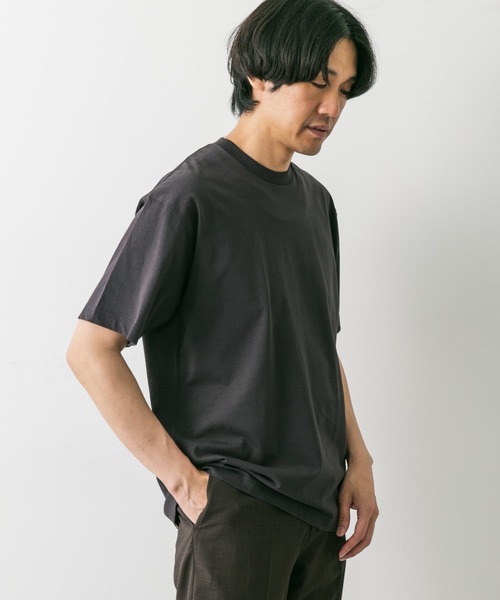 URBAN RESEARCH DOORS(アーバンリサーチドアーズ)の「USAコットン ライトオンス ベーシック Tシャツ(Tシャツ/カットソー・メンズ・グレー系その他/ホワイト/ブルー系その他/チャコールグレー・LARGE/MEDIUM/X-LARGE)」の19枚目の写真