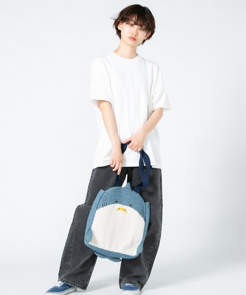 【Hi Hey Hoooo/ハイヘイホー】くま さめ顔どんTシャツ アニマルシリーズ zo