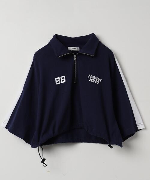 WEGO（ウィゴー）の「WEGO/刺繍ハーフジップT（Tシャツ/カットソー・レディース・ネイビー/ホワイト/アイボリー・FREE）」の19枚目の写真