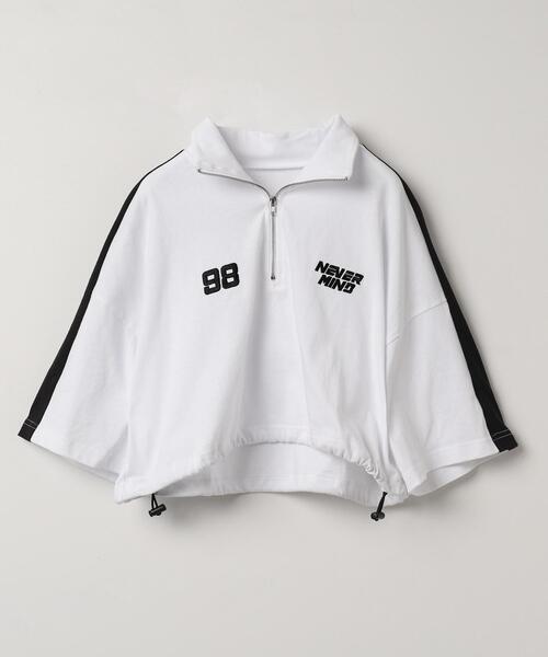 WEGO（ウィゴー）の「WEGO/刺繍ハーフジップT（Tシャツ/カットソー・レディース・ネイビー/ホワイト/アイボリー・FREE）」の20枚目の写真