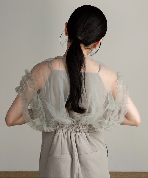 Amiur（エミレ）の「tulle crepe docking all in one / チュール