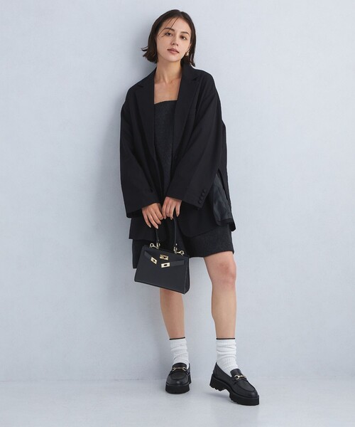 green label relaxing（グリーンレーベルリラクシング）の「＜PRATO MADE IN ITALY＞ワンハンドル バッグ / ショルダーバッグ（ショルダーバッグ・レディース・ベージュ/ブラック・FREE）」の16枚目の写真