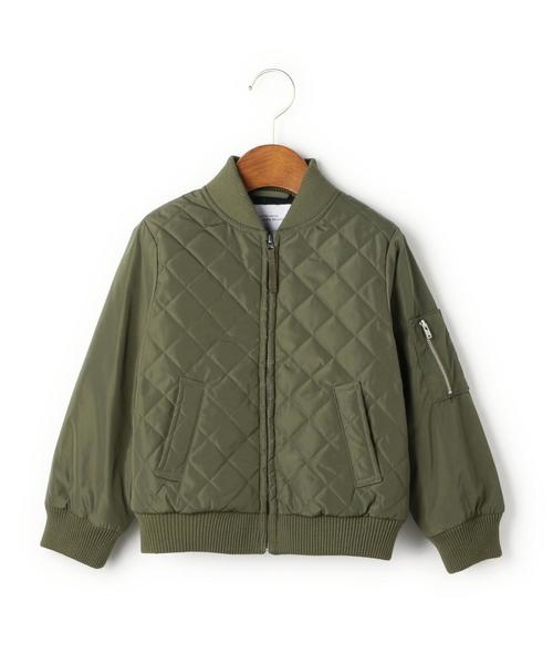 green label relaxing（グリーンレーベルリラクシング）の「【KIDS】キルト リブ ブルゾン（その他アウター・キッズ・ブラック/オリーブ・105/115/125/135/95）」の9枚目の写真