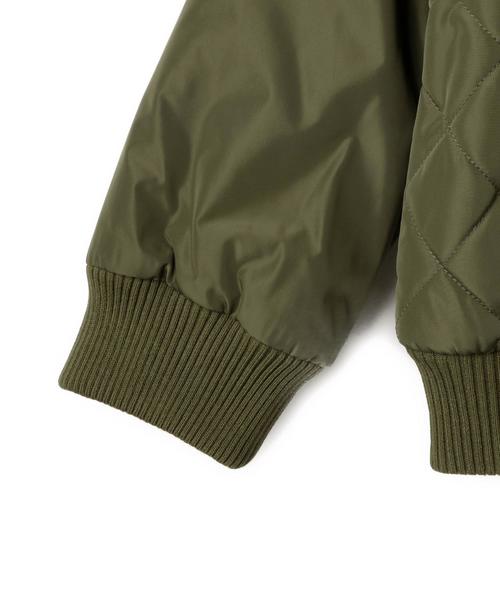 green label relaxing（グリーンレーベルリラクシング）の「【KIDS】キルト リブ ブルゾン（その他アウター・キッズ・ブラック/オリーブ・105/115/125/135/95）」の12枚目の写真