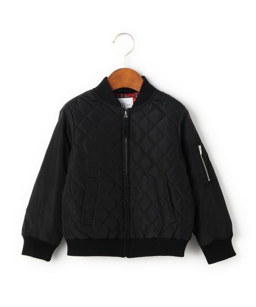 green label relaxing（グリーンレーベルリラクシング）の「【KIDS】キルト リブ ブルゾン（その他アウター・キッズ・ブラック/オリーブ・105/115/125/135/95）」の7枚目の写真