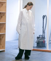 【my beautiful landlet】 POPLIN LONG PULLOVER SHIRT