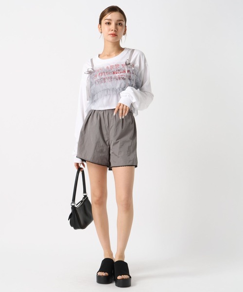 FOREVER 21(フォーエバー トゥエンティーワン)の「【2024FW】チュールフリルキャミ(キャミソール・レディース・ナチュラル/グレー/ブラック・FREE)」の10枚目の写真