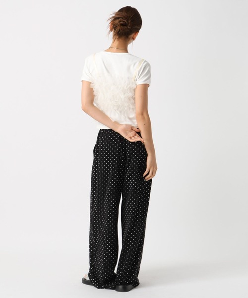 FOREVER 21(フォーエバー トゥエンティーワン)の「【2024FW】チュールフリルキャミ(キャミソール・レディース・ナチュラル/グレー/ブラック・FREE)」の5枚目の写真