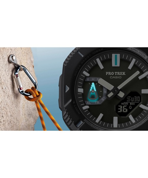 PRO TREK（プロトレック）の「Hiker Line / PRJ-B001-1JF（アナログ腕時計・メンズ・チャコールグレー・FREE）」の11枚目の写真