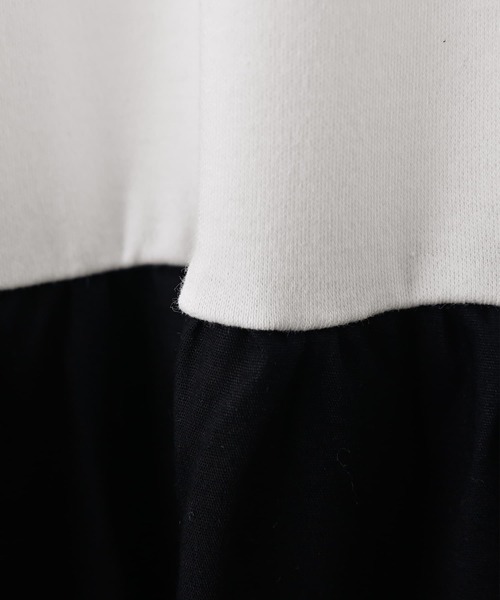 STYLE DELI（スタイルデリ）の「【BLK001】バイカラーワンピース（ワンピース・レディース・オフホワイト/ブラック・FREE）」の13枚目の写真