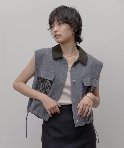 ドロストショートベスト Eimee Law│Eimee Law & LHELBIE 公式