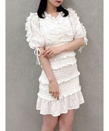 dazzlin | ベビーフリルシャーリングワンピース(ワンピース)