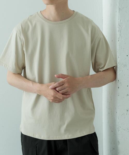 ITEMS URBANRESEARCH(アイテムズ アーバンリサーチ)の「撥水機能 クルーネック シルケットTシャツ(Tシャツ/カットソー・メンズ・ブラック/グレー系その他/ホワイト・MEDIUM/LARGE/X-LARGE)」の10枚目の写真