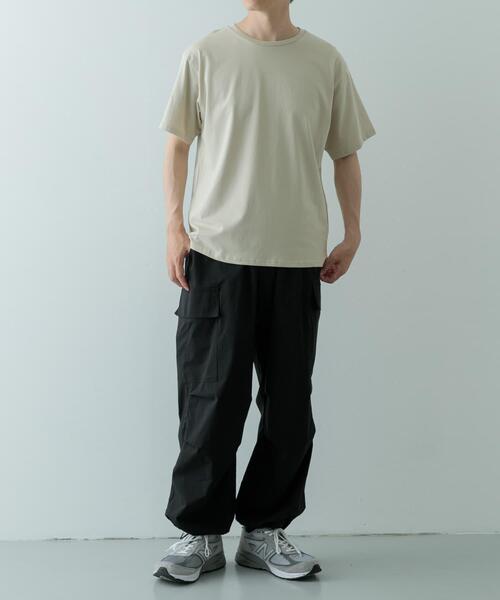 ITEMS URBANRESEARCH(アイテムズ アーバンリサーチ)の「撥水機能 クルーネック シルケットTシャツ(Tシャツ/カットソー・メンズ・ブラック/グレー系その他/ホワイト・MEDIUM/LARGE/X-LARGE)」の8枚目の写真