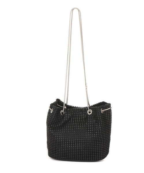 LAKOLE(ラコレ)の「キラキラストーン巾着ショルダーバッグ / 129915(ショルダーバッグ・レディース・その他1/ブラック/グレー・FREE)」の9枚目の写真