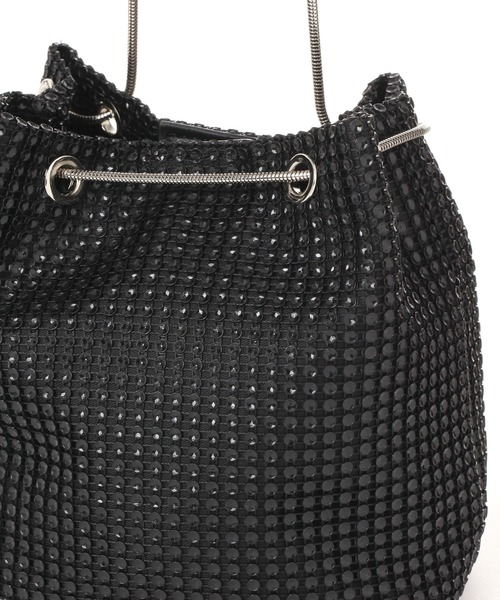 LAKOLE(ラコレ)の「キラキラストーン巾着ショルダーバッグ / 129915(ショルダーバッグ・レディース・その他1/ブラック/グレー・FREE)」の7枚目の写真