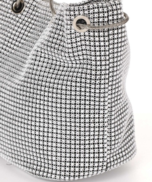 LAKOLE(ラコレ)の「キラキラストーン巾着ショルダーバッグ / 129915(ショルダーバッグ・レディース・その他1/ブラック/グレー・FREE)」の5枚目の写真