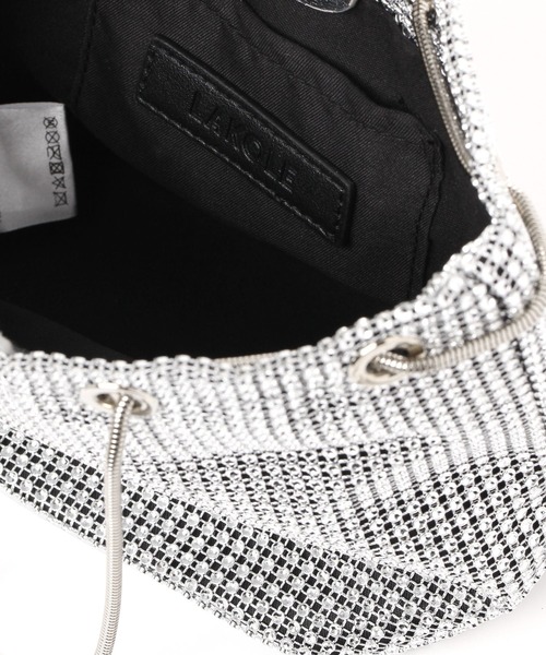 LAKOLE（ラコレ）の「キラキラストーン巾着ショルダーバッグ / 129915