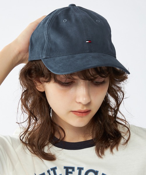 TOMMY HILFIGER（トミーヒルフィガー）の「フラッグソフト6パネルキャップ（キャップ・メンズ・ブルー/カーキ/マルチ/ネイビー・FREE）」の3枚目の写真