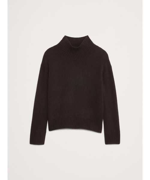 オーバーサイズ ミッドウェイト カシミヤ タートルネック