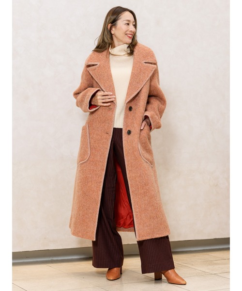 Banana Republic（バナナリパブリック）の「オーバーサイズ ミッドウェイト カシミヤ タートルネックセーター（ニット/セーター・レディース・ブラウン系その他/アイボリー/ブラウン/その他/グリーン/ライトブルー/ブラック/レッド/ライトグレー/コバルトブルー/ブラウン系その他2/ワイン/カーキ/オフホワイト/パープル系その他/レッド系その他・L/M/S/XS）」の21枚目の写真