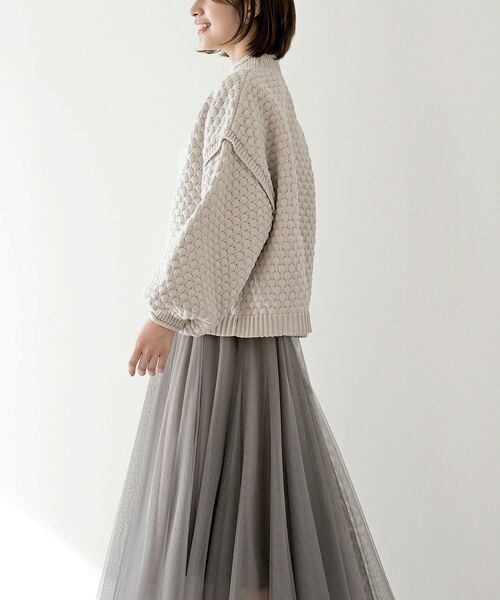 rps（アールピーエス）の「スケールあみハイネックニットプルオーバー（ニット/セーター・レディース・ラベンダー/アイボリー/マスタード/ライトベージュ・フリー）」の14枚目の写真