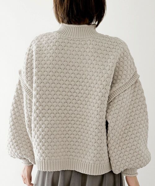 rps（アールピーエス）の「スケールあみハイネックニットプルオーバー（ニット/セーター・レディース・ラベンダー/アイボリー/マスタード/ライトベージュ・フリー）」の19枚目の写真