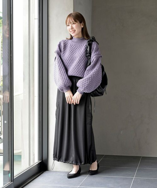 スケールあみハイネックニットプルオーバー（ニット/セーター）｜rps