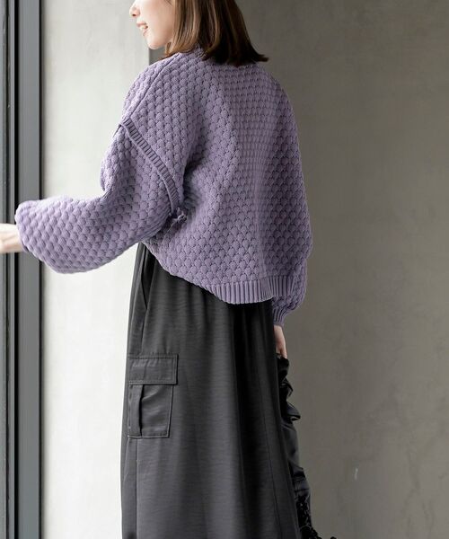 rps（アールピーエス）の「スケールあみハイネックニットプルオーバー（ニット/セーター・レディース・ラベンダー/アイボリー/マスタード/ライトベージュ・フリー）」の22枚目の写真