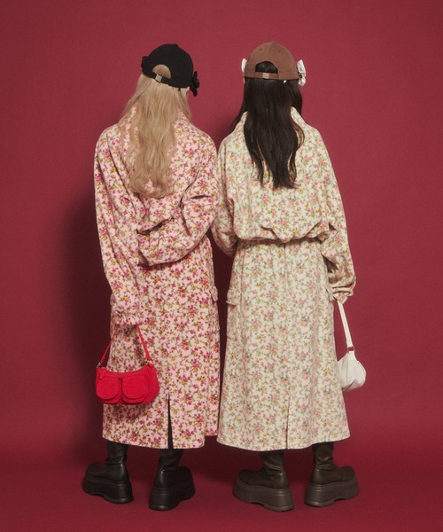 WC（ダブル シー）の「リトルフラワーカーゴロングスカート（スカート・レディース・アイボリー/ピンク・FREE）」の21枚目の写真