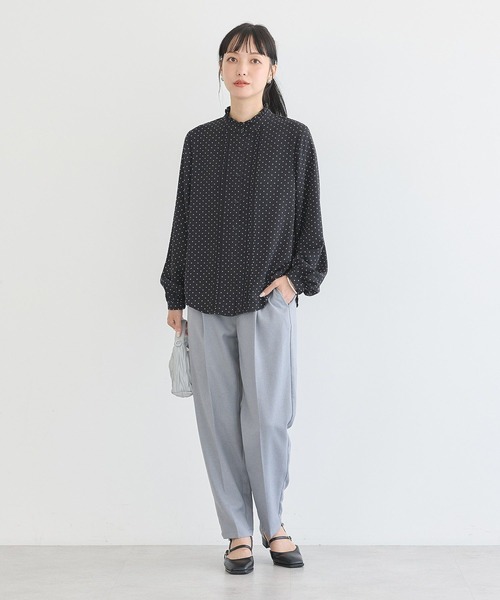 earth music&ecology（アースミュージックアンドエコロジー）の「フリルピンタックブラウス（シャツ/ブラウス・レディース・ブラック系その他5/アイボリー/ピンク/ミント・FREE）」の11枚目の写真