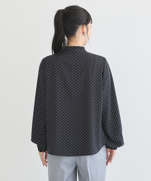 earth music&ecology（アースミュージックアンドエコロジー）の「フリルピンタックブラウス（シャツ/ブラウス・レディース・ブラック系その他5/アイボリー/ピンク/ミント・FREE）」の8枚目の写真