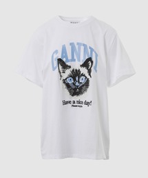 Basic Jersey Cat Relaxed T-shirt