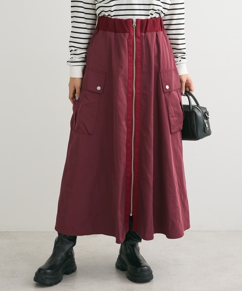 Sugar spoon(シュガースプーン)の「・SUGAR SPOON ミリタリーフレアスカート(スカート・レディース・ブラック/ボルドー/ブラウン/カーキ・FREE)」の4枚目の写真