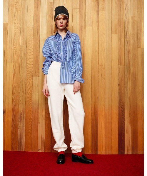 THE SHINZONE（ザ　シンゾーン）の「THE SHINZONE COMMON SWEAT PANTS 22AMSCU13（スウェットパンツ・レディース・ホワイト/レッド/グリーン・FREE）」の2枚目の写真