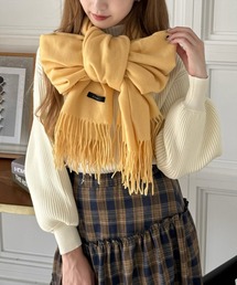 clear | 無地ストール [アレンジマフラー　あったか]≪2024AW新作≫(マフラー)